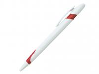 Ручка шариковая, пластик, белый/красный арт. M201023-A	
