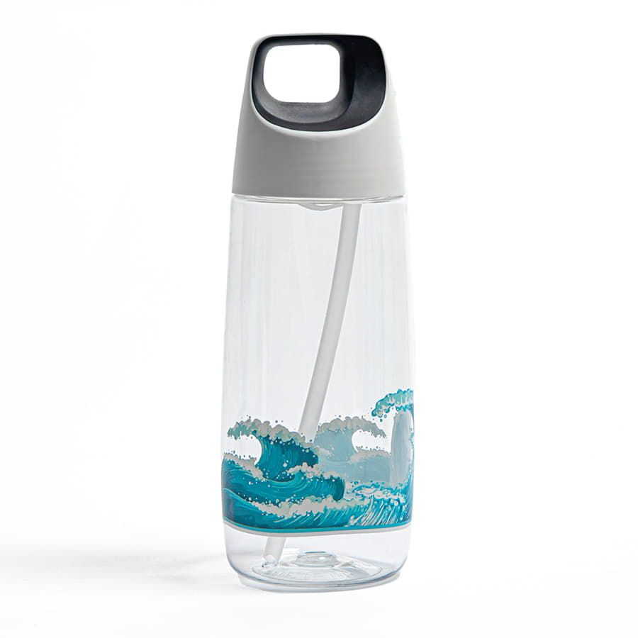 Бутылка для воды TUBE, 700 мл; 24х8см, красный, пластик rPET