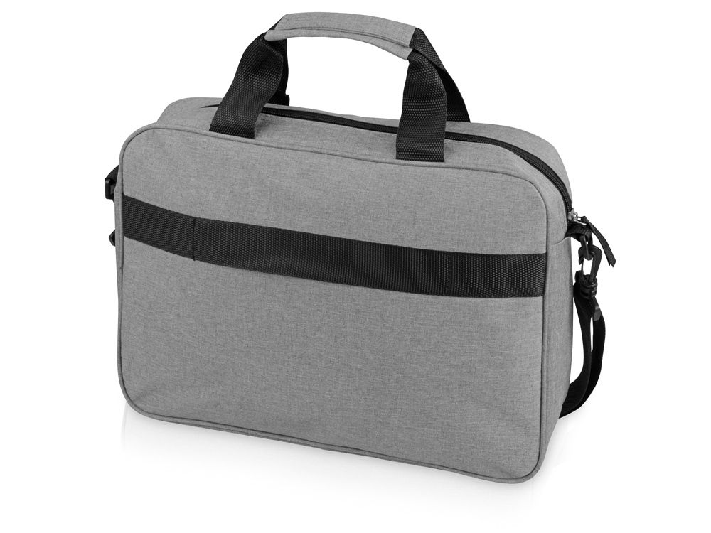 Сумка «Брейв» для документов и ноутбука 13,3", светло-серый/черный