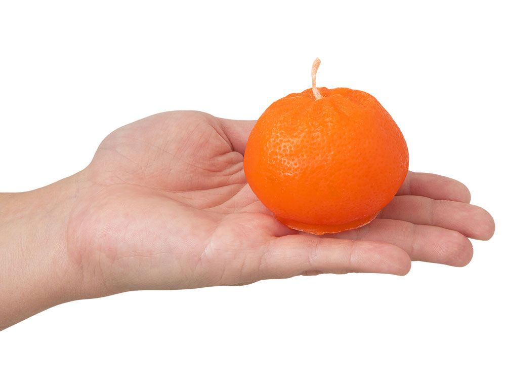 Свеча "Мандарин", оранжевый