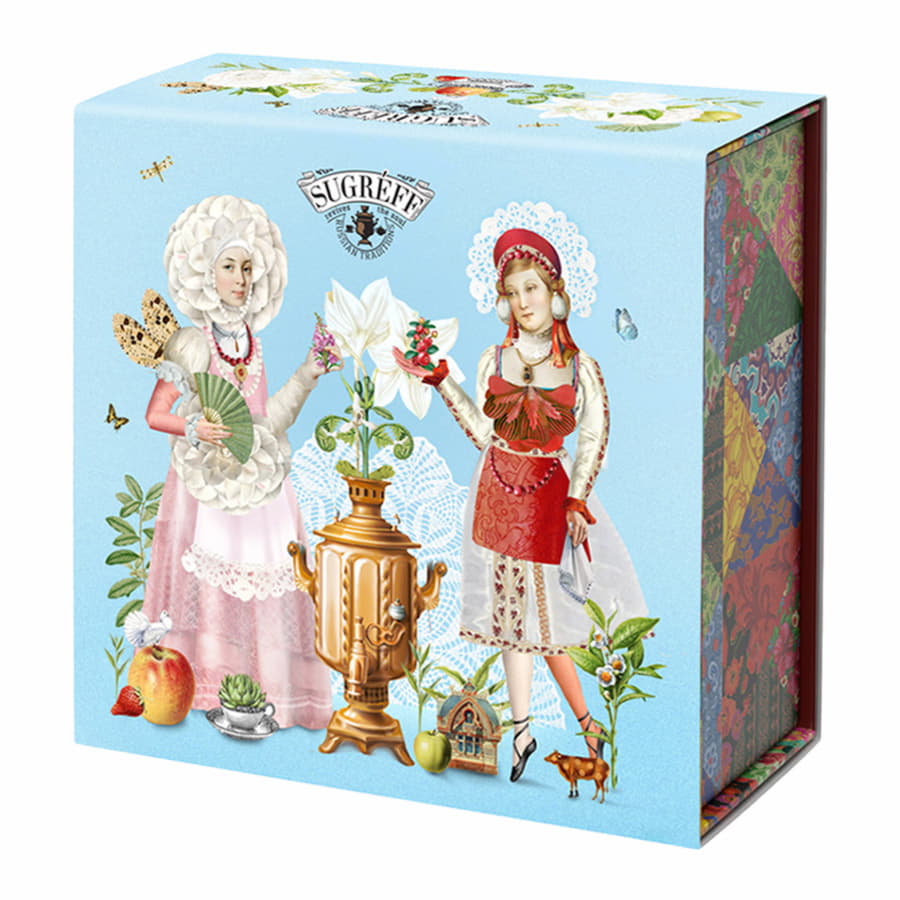 Подарочный чайный набор «Цветущий сад»  Подарочный чайный набор «Цветущий сад»