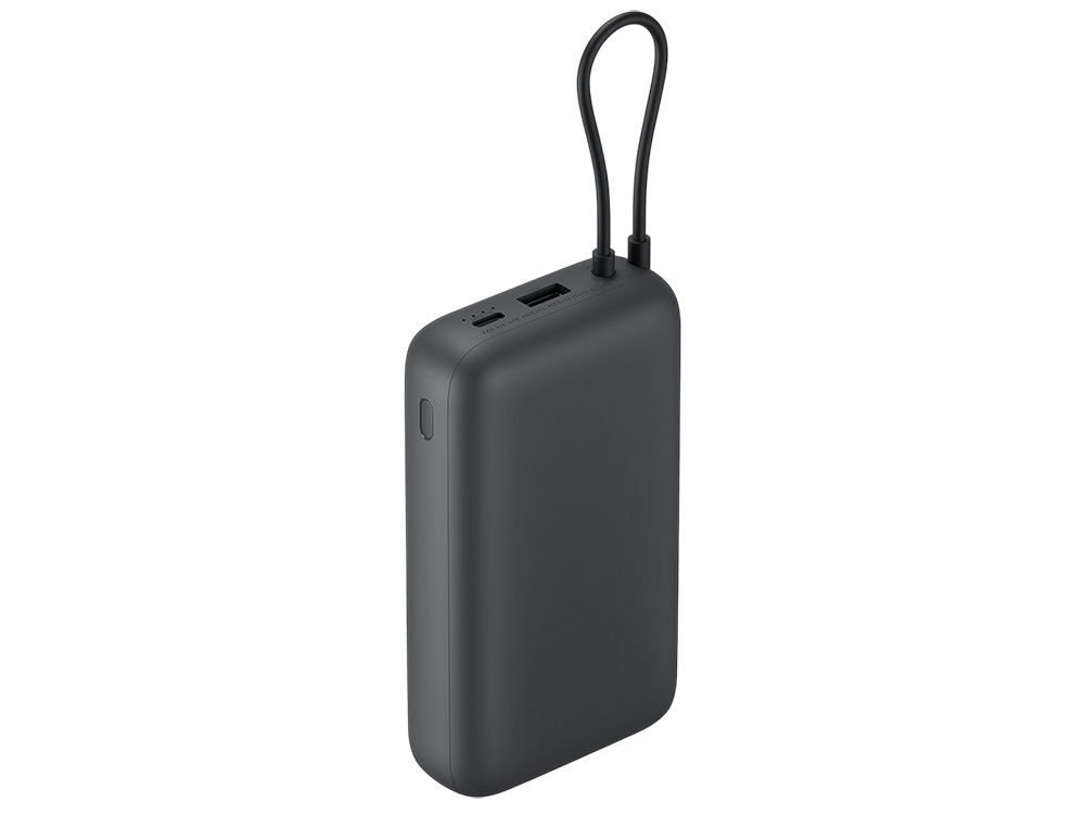 Внешний аккумулятор с встроенным кабелем Xiaomi Power Bank (Integrated Cable), 20000 мАч