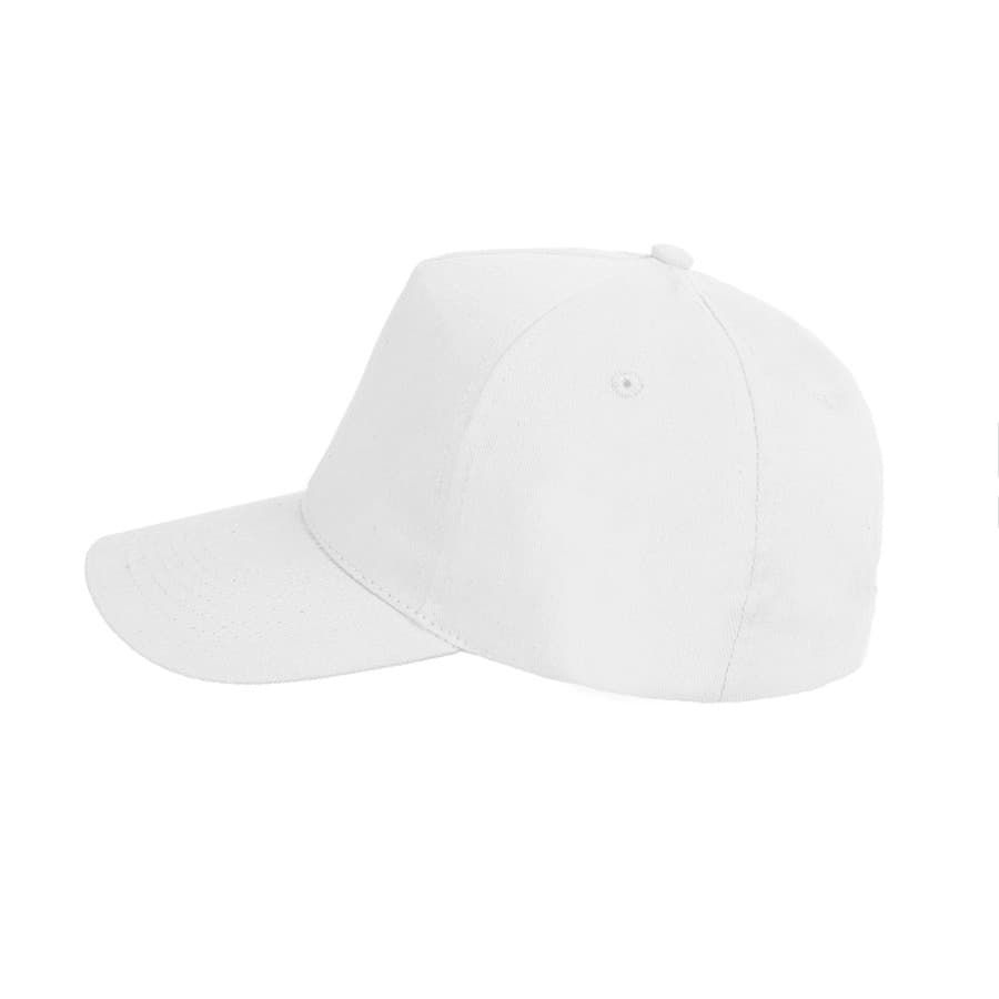 Бейсболка "Light", 5 клиньев,  застежка на липучке; белый; 100% хлопок; плотность 150 г/м2
