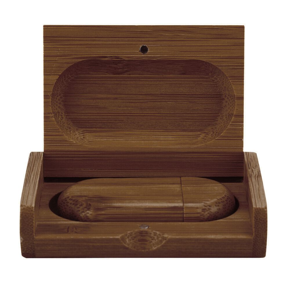 Флеш накопитель USB 2.0 Maple BOX в футляре, орех, дерево/дерево, 32 Gb