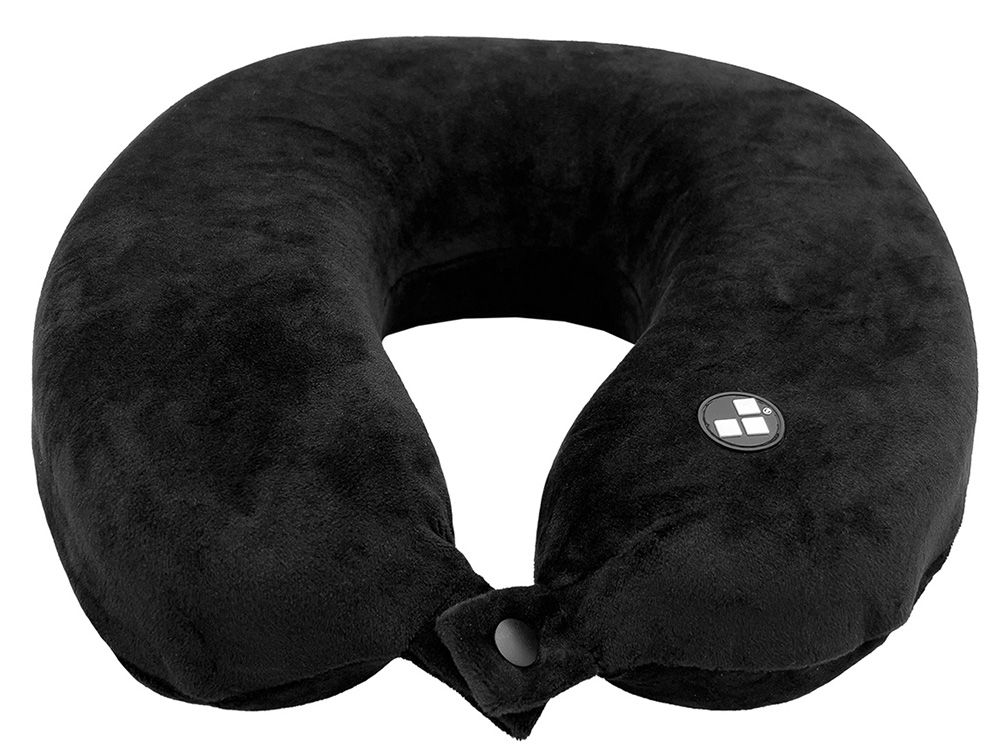Подушка для путешествий с эффектом памяти Мемо "Drowsy" Black