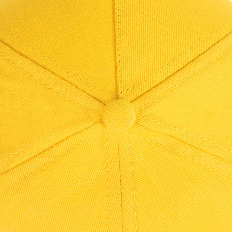 Бейсболка "Light", 5 клиньев,  застежка на липучке; желтый; 100% хлопок; плотность 150 г/м2