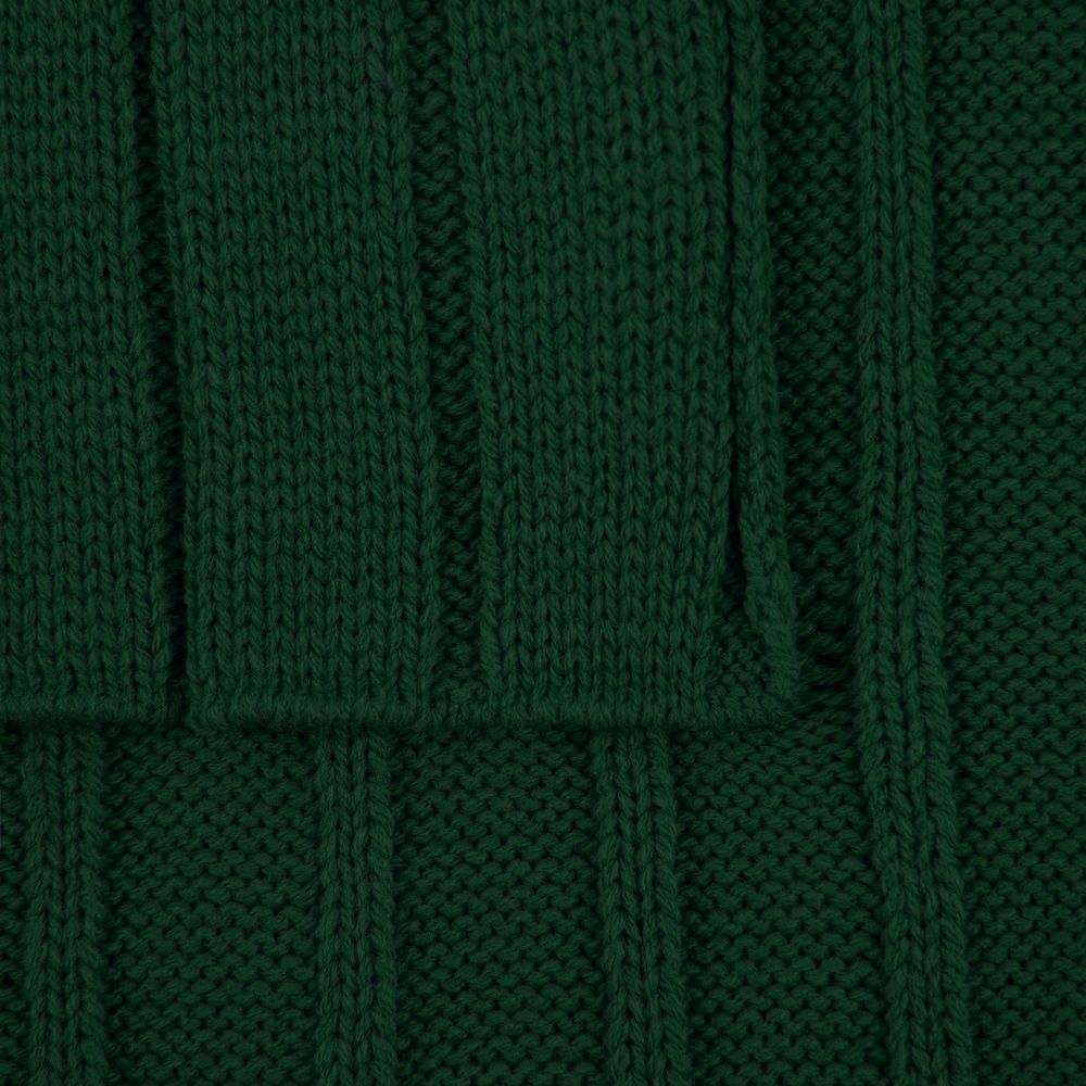 Плед Tressa, темно-зеленый