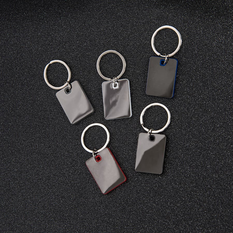 Брелок TONER TONED; 4 x 2,95 x 0,38 см; черный; металл/пластик