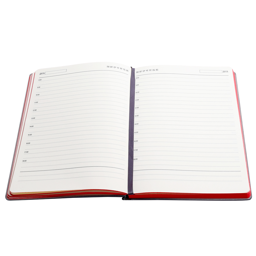 Ежедневник A5 недатированный Carisma в мягком переплёте, красный