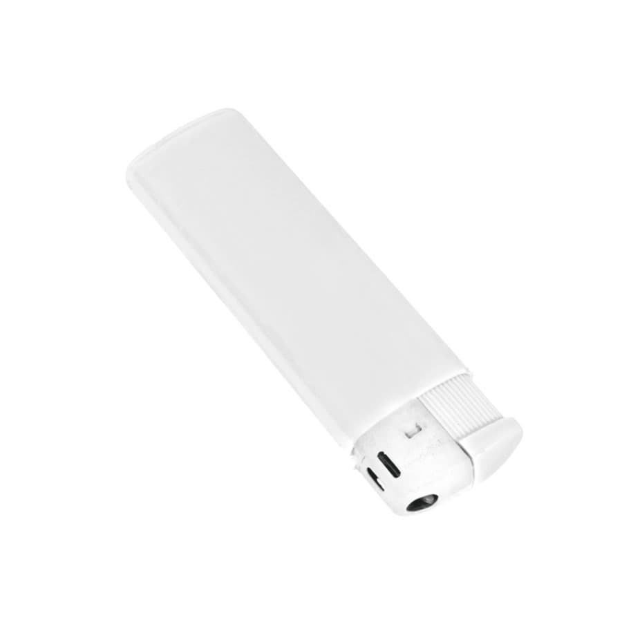 Зажигалка пьезо ISKRA, белая, 8,24х2,52х1,17 см, пластик/тампопечать