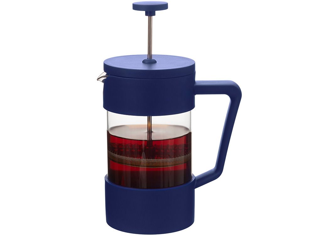 Пластиковый френч-пресс "Intense", 600мл, темно-синий