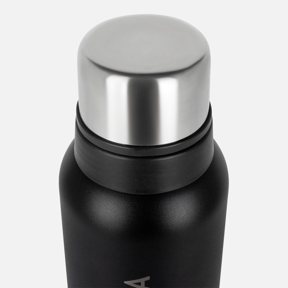 Термос Relaxika 1200 со стикерпаком, черный Термос Relaxika 1200 со стикерпаком, черный