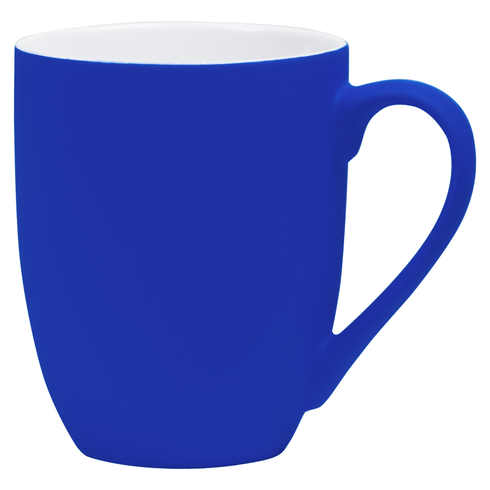 Кружка фарфоровая Casa Grande Сlassic Soft софт тач, синяя