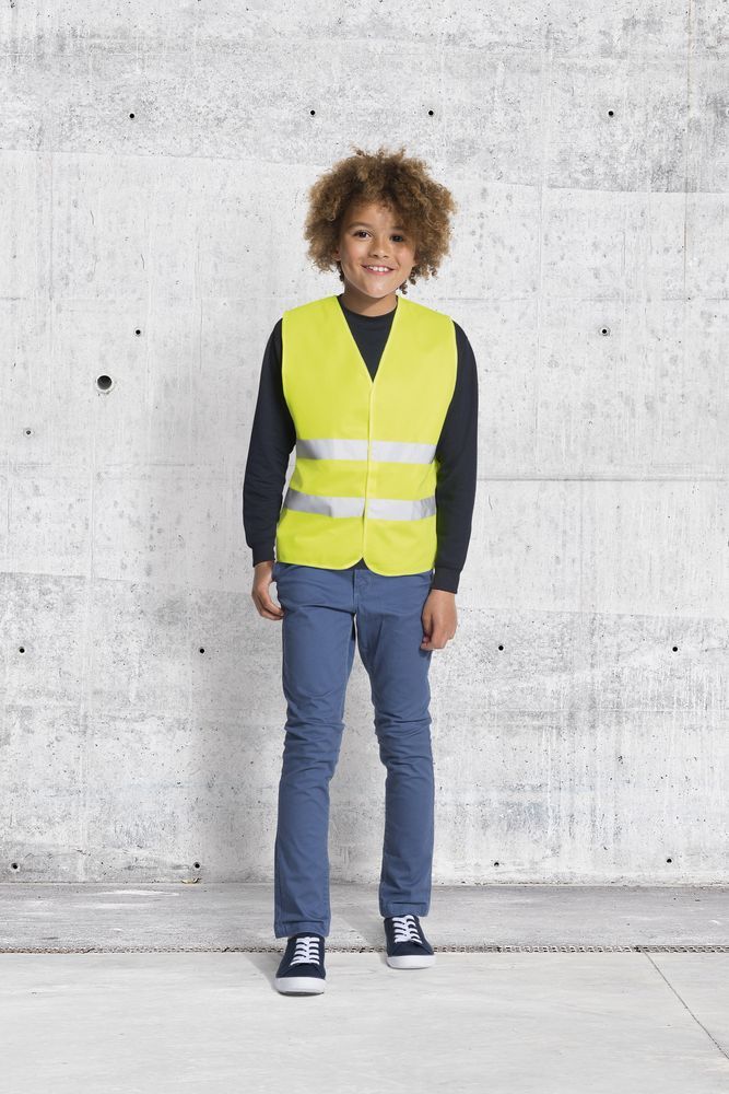 Жилет светоотражающий Secure Pro оранжевый неон, размер 10/14 лет