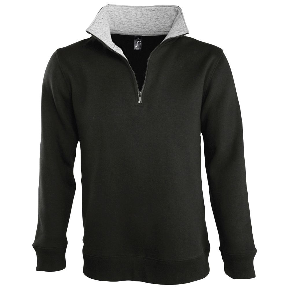 Толстовка Scott 290 с контрастным воротником на молнии, черный, размер S