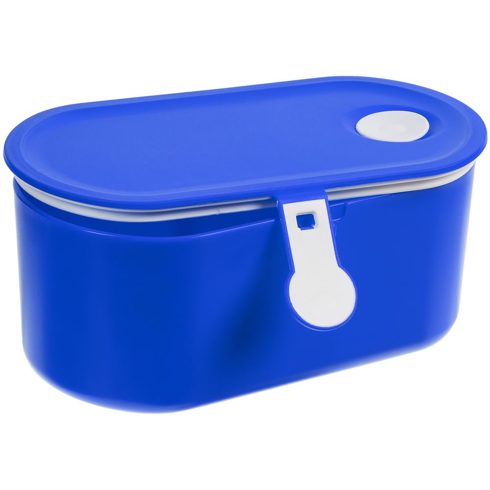 Ланчбокс Lunch Break, синий с белым Ланчбокс Lunch Break, синий с белым