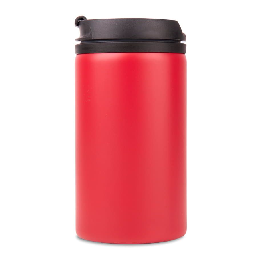 Термокружка CAN, 300мл. красный, нержавеющая сталь, пластик