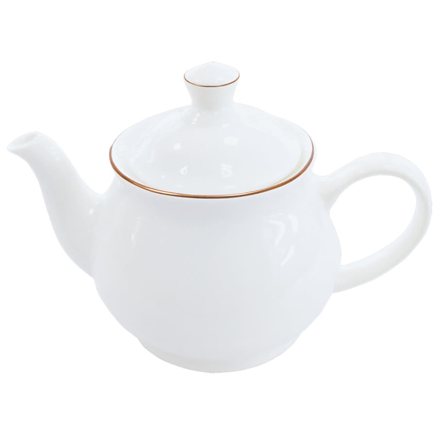 Чайник и две чайные пары "Goldi" в подарочной упаковке,220 мл и 600 мл,фарфор