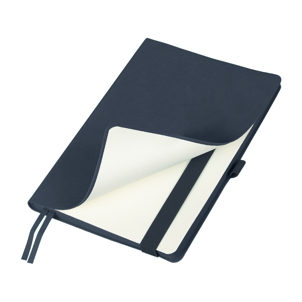 Ежедневник Flexy Line Linen А5, синий, недатированный, в гибкой обложке