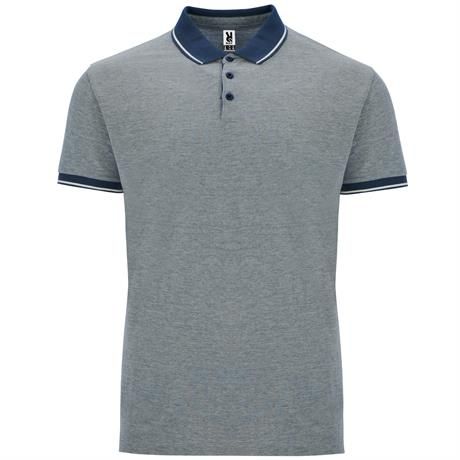 Футболка поло BOWIE мужская, ПЁСТРЫЙ МОРСКОЙ СИНИЙ 2XL