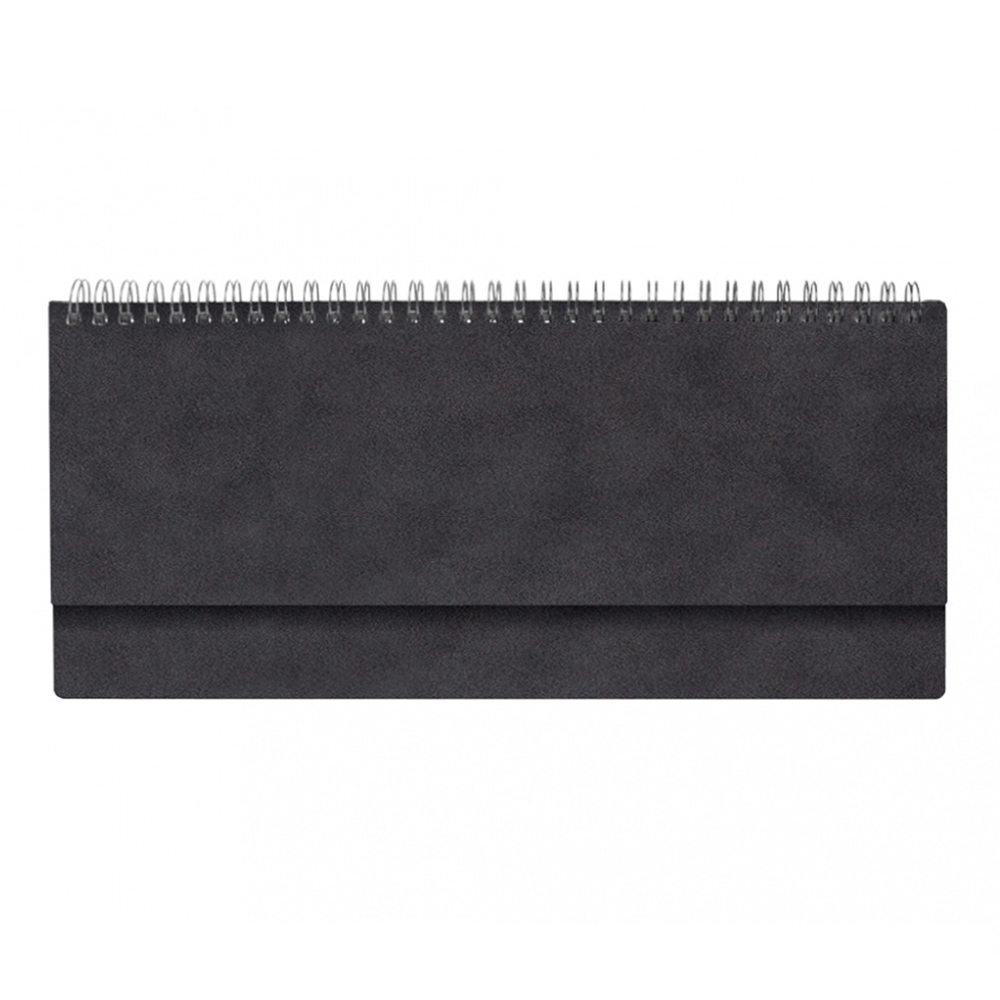 Планинг сборный Alfa Nuba 325*130 мм с перфорацией, темно-серый, недатированный, в твердой обложке