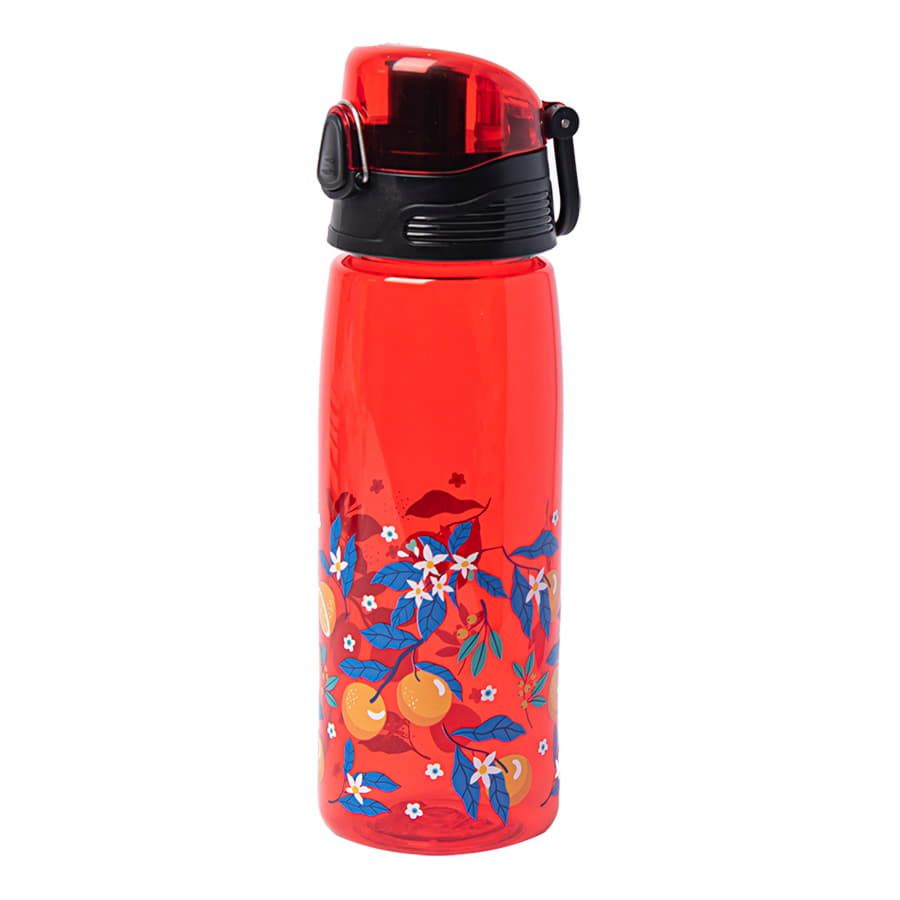 Бутылка для воды FLASK, 800 мл; 25,2х7,7см, красный, пластик