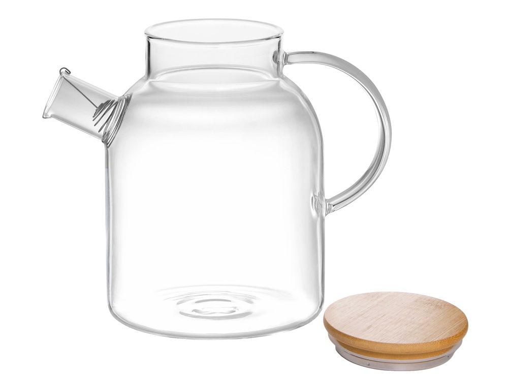 Стеклянный чайник с бамбуковой крышкой "Sencha M"