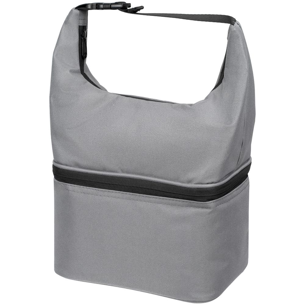 Термосумка с ланчбоксом Smakk, серая Термосумка с ланчбоксом Smakk, серая