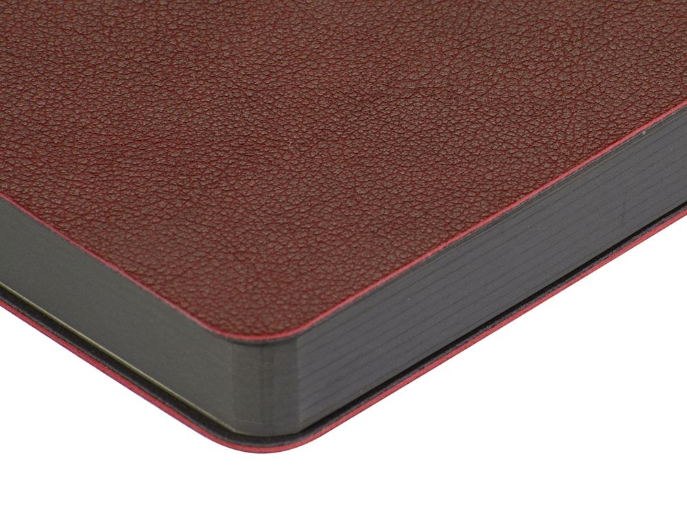 Ежедневник А5 датированный "Boston" 2026, бордовый с серым обрезом