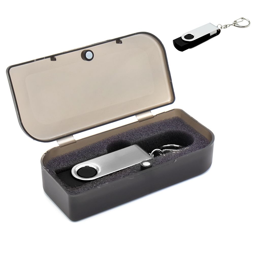 Флешка Twist 32 Гб в футляре, черная