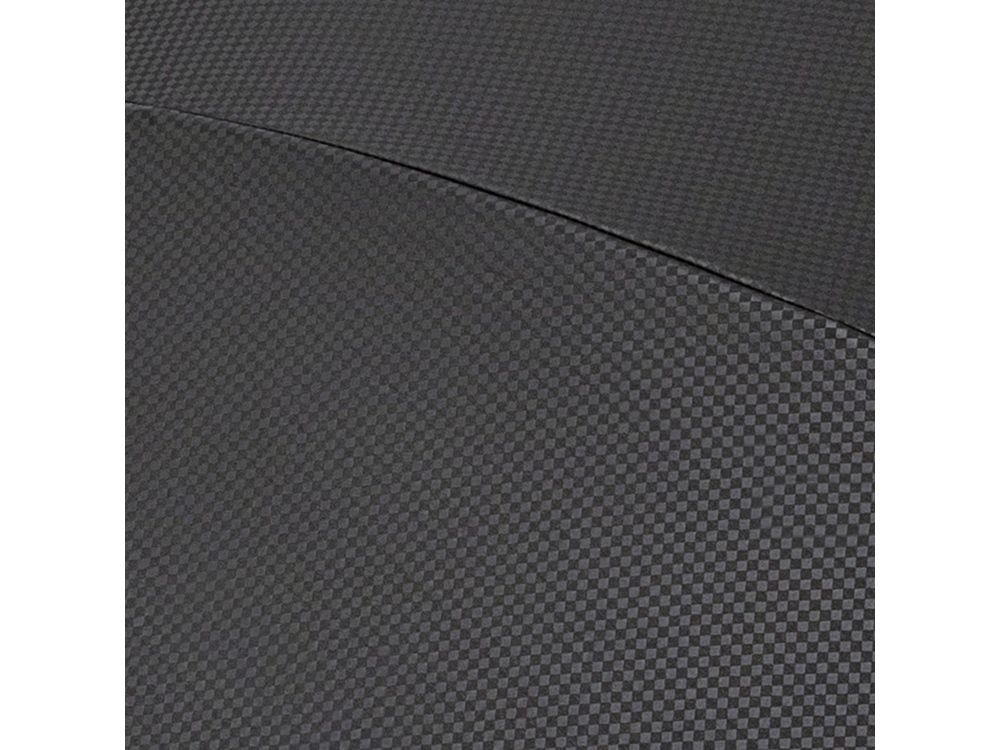 Зонт-трость «Carbon» с куполом из переработанного пластика