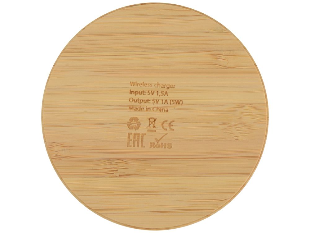 Беспроводное зарядное устройство из бамбука «Cap»