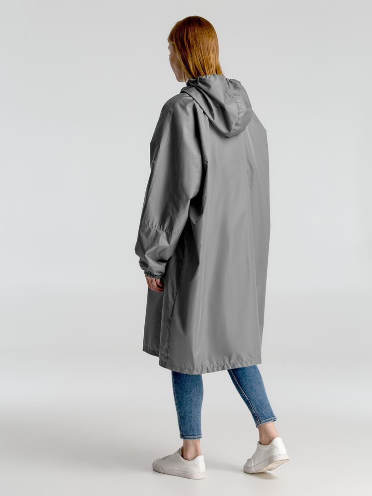 Дождевик-анорак Hard Work, серый, единый размер Дождевик-анорак Hard Work, серый, единый размер