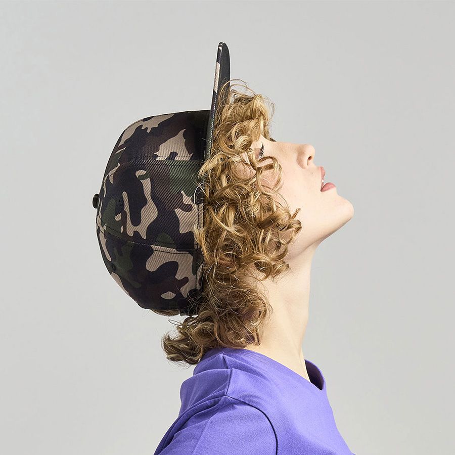 Бейсболка "SNAP BACK-S", 6 клиньев, пластиковая застежка, белый, 100% переработанный полиэстер, 300 гр/м2