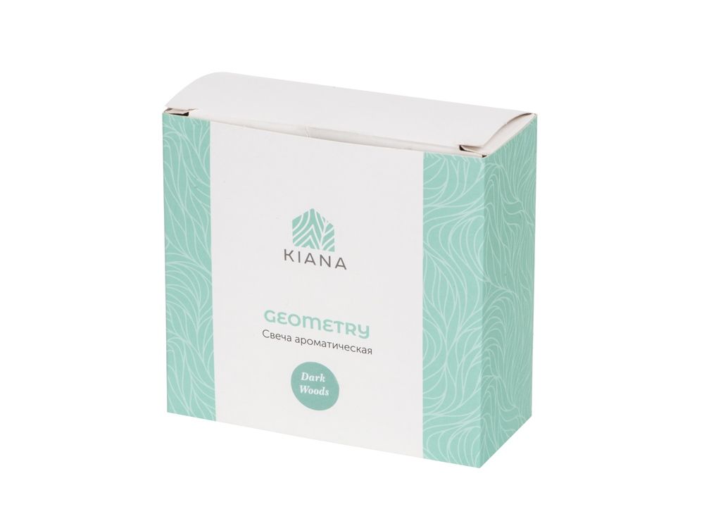 Свеча в декоративном стакане "Geometry", черный