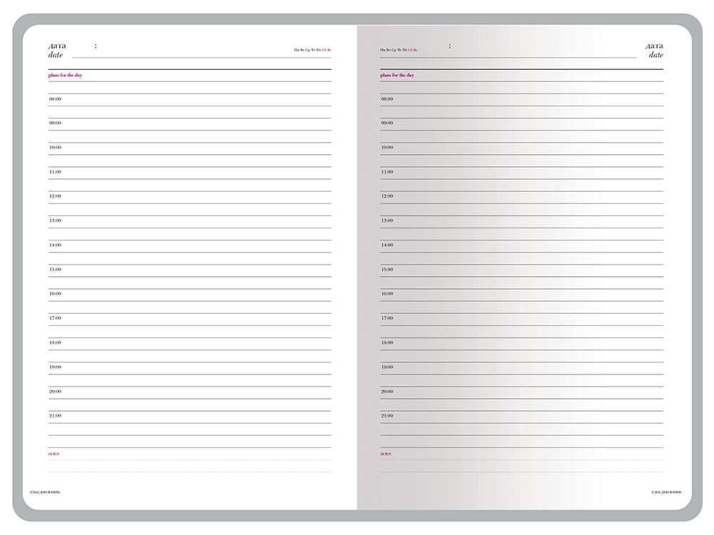 Ежедневник недатированный А5+ "Россия. Флаг"