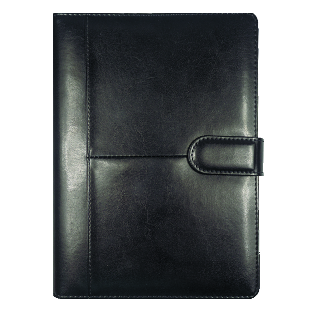 Ежедневник в суперобложке Country Business Pristine A5+, черный, недатированный, с магнитным клапаном