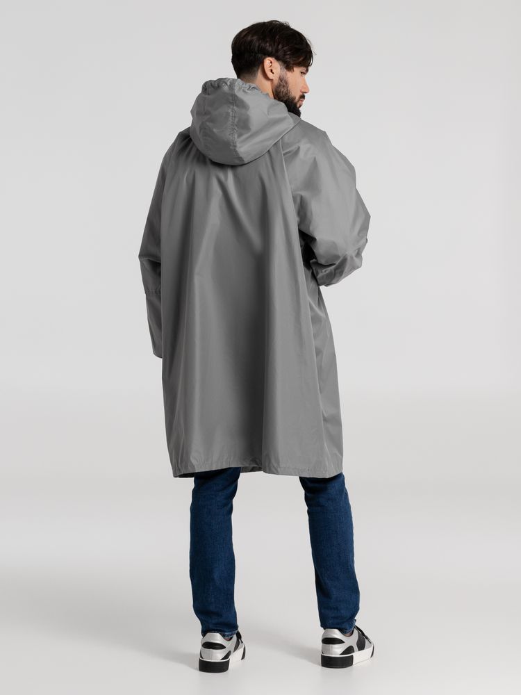 Дождевик-анорак Hard Work, серый, единый размер Дождевик-анорак Hard Work, серый, единый размер