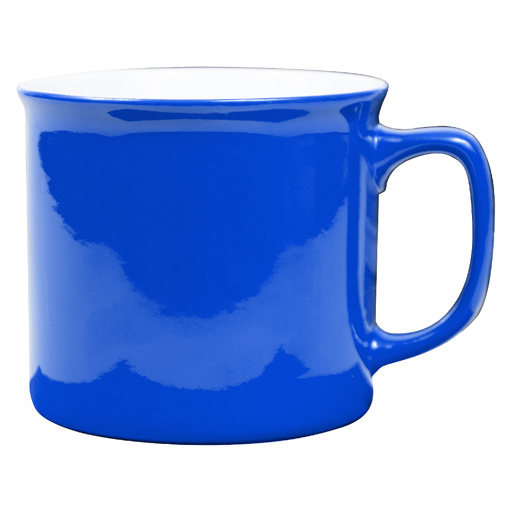 Кружка фарфоровая Casa Grande Sunflower Varnish глянцевая, синяя