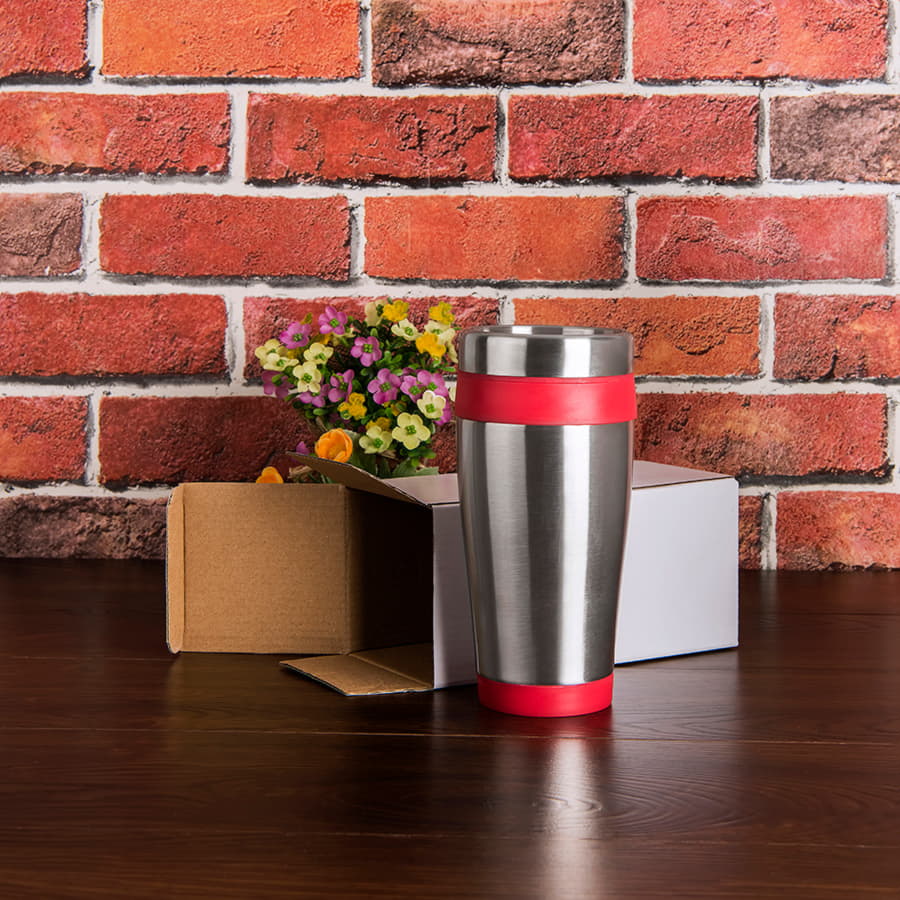 Термокружка дорожная с крышкой "Хит"; 450 мл; синий, металл; лазерная гравировка Термокружка дорожная с крышкой "Хит"; 450 мл; синий, металл; лазерная гравировка