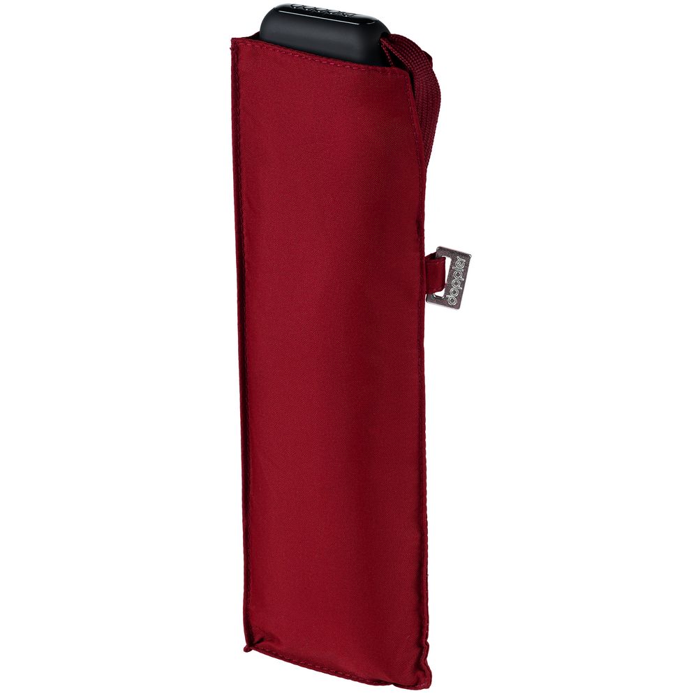 Зонт складной Carbonsteel Slim, красный Зонт складной Carbonsteel Slim, красный