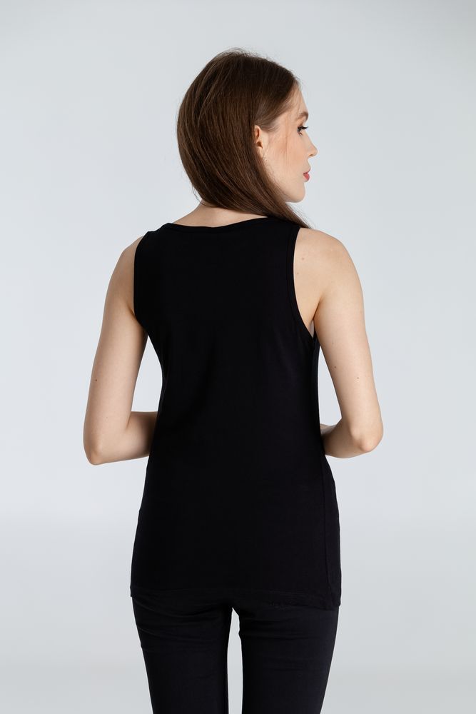 Майка женская «Арт-рокстар. Kiss Me», черная, размер S