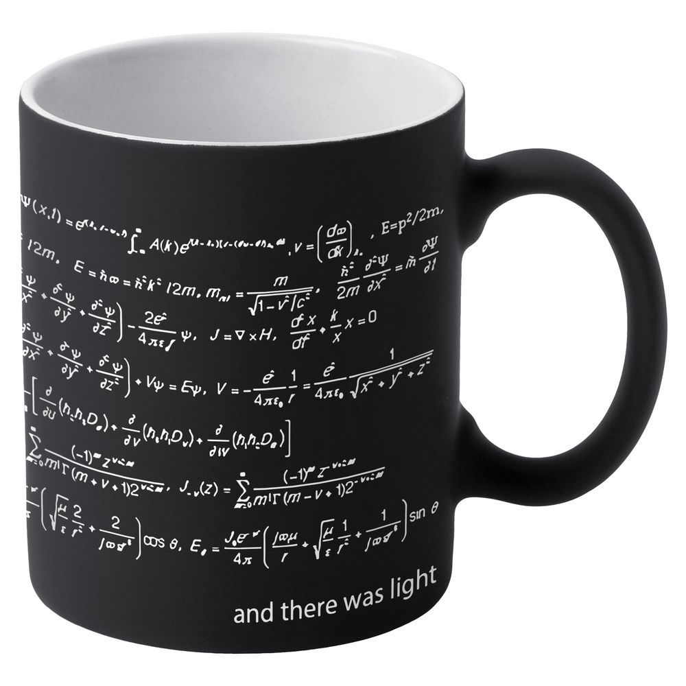 Кружка «Да будет свет» c покрытием софт-тач, черная Кружка «Да будет свет» c покрытием софт-тач, черная