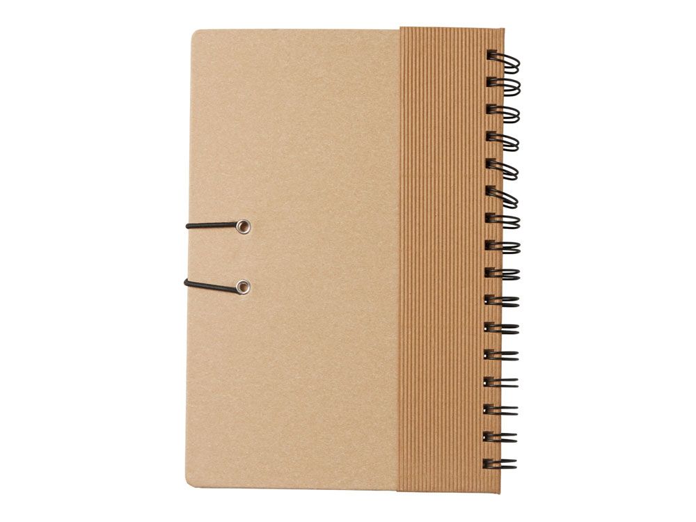 Крафтовый блокнот А5 в твердой обложке "Saharan Cypress", 80 листов 70 гр/м2 бумаги, натуральный