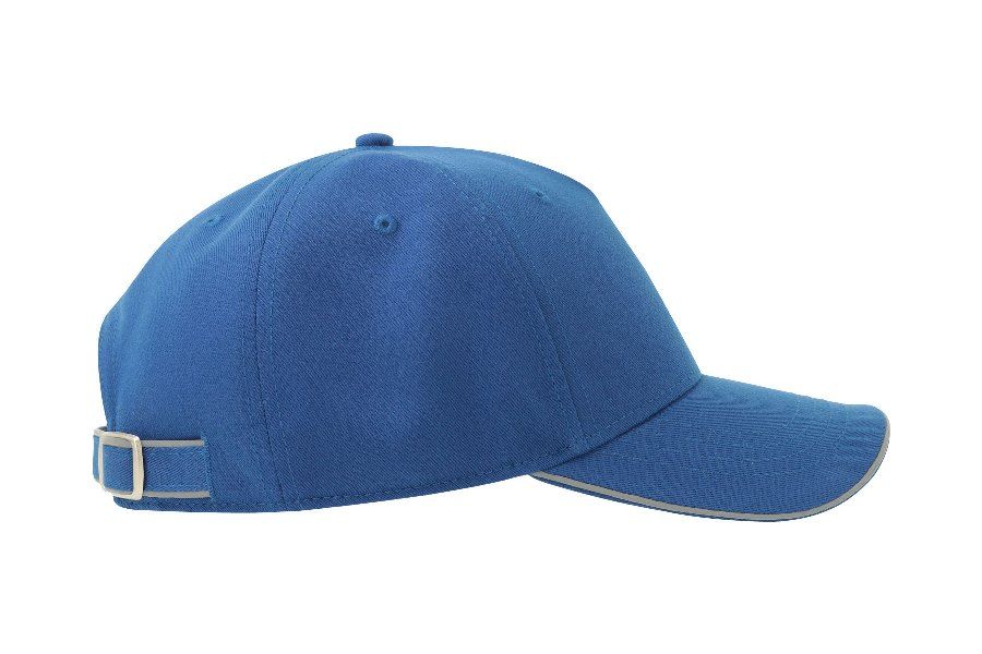 Бейсболка REFLECT-S, 5 клиньев, синий, 100% переработанный полиэстер, 200 г/м2, металлическая застежка