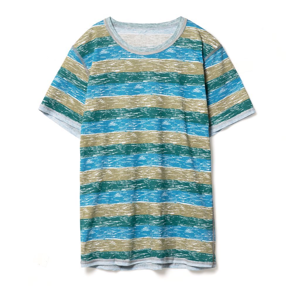 Футболка мужская RAYET двусторонняя, голубой/зеленый, размер S