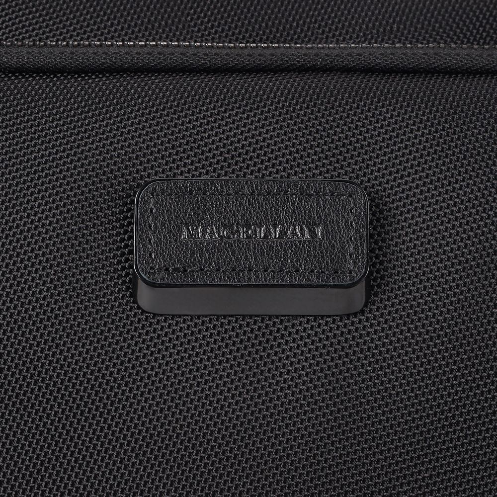 Сумка для ноутбука Santiago с кожаной отделкой, черная