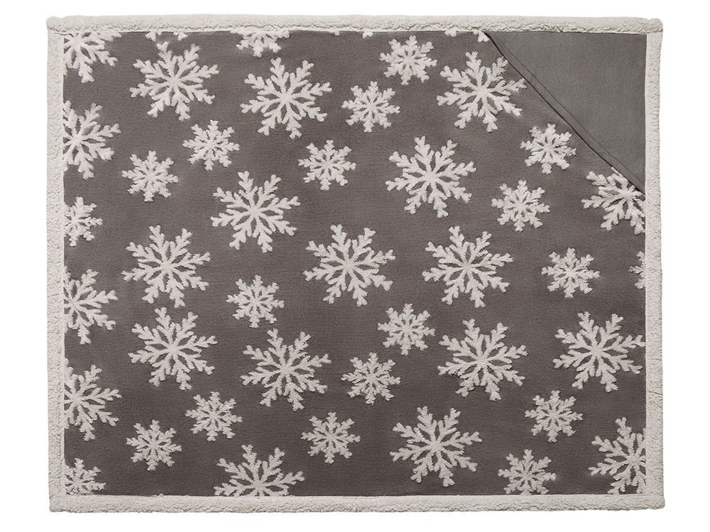 Плед Snowflake новогодний с капюшоном