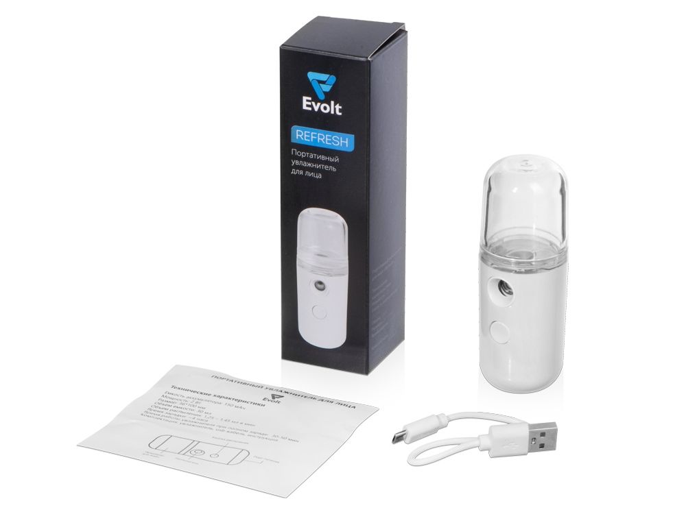 Портативный увлажнитель для лица "Refresh",  белый