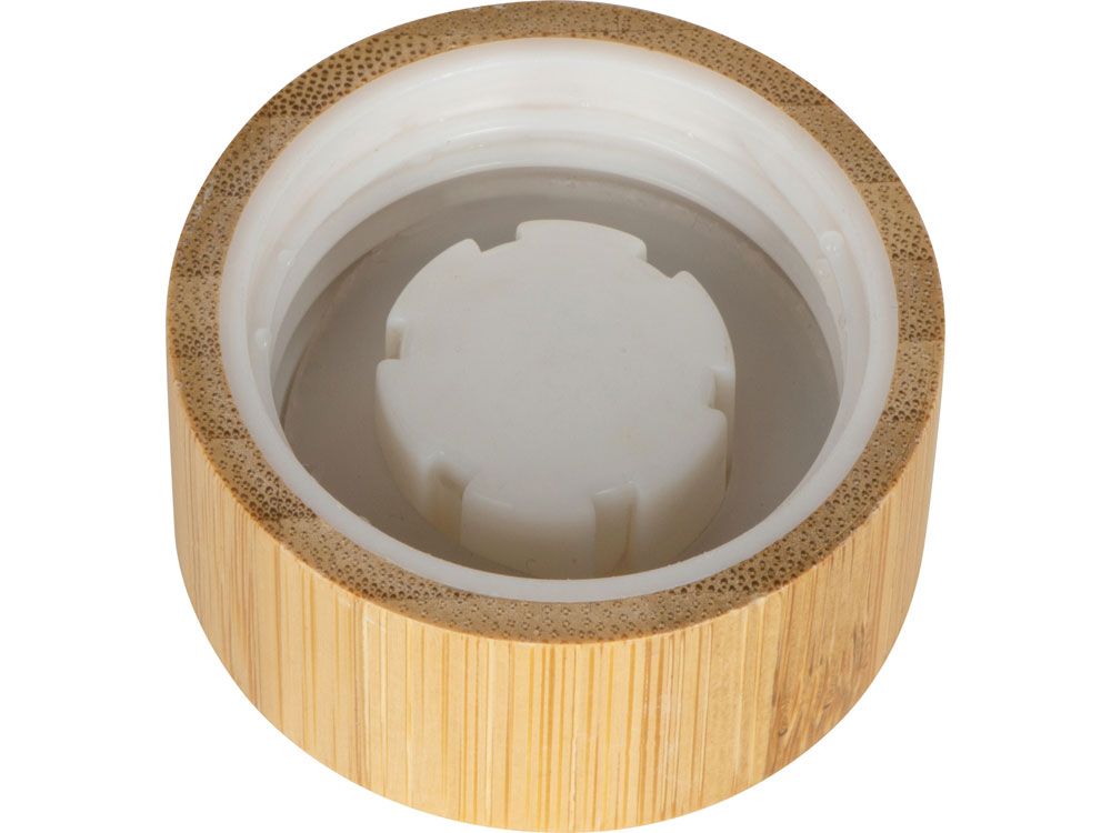 Бутылка из переработанного пластика "Kato Bamboo" с бамбуковой крышкой, 500 мл